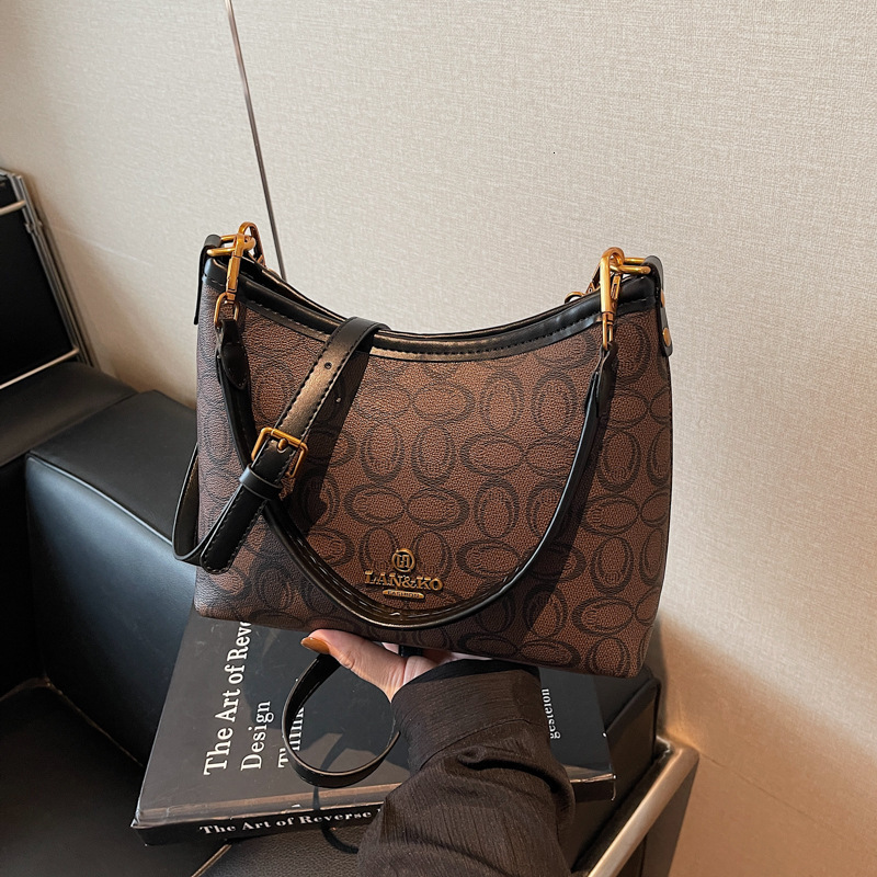 designer bag Underarm Floral Kuo Family Women's New Handbag Small Shoulder Crossbody Bag