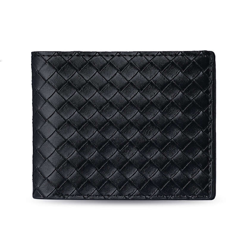 Men's Woven Pattern Cross-Border Hot-Selling Fashion Business Bag Casual Dual-Use Multi-Functional Storage Wallet