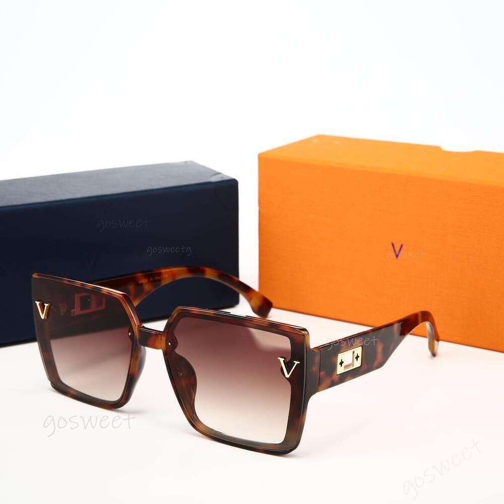 Free Shipping With Box Designer Sunglasses Oversized Square Lens UV400 protection Luxury Sunglasses Premium Acetate Monogram Canvas optional Frame Glasses