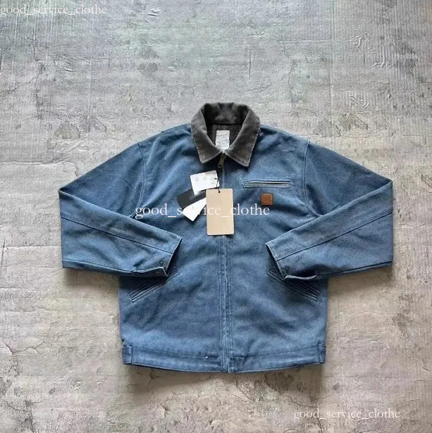 Carharretly Jacket Mens Designer Jacket Carharttitys Vintage Classic Style Coat Mesh Washed Luxury Jacket Fashion Classic Trend Carharttwomen Jacket 95D