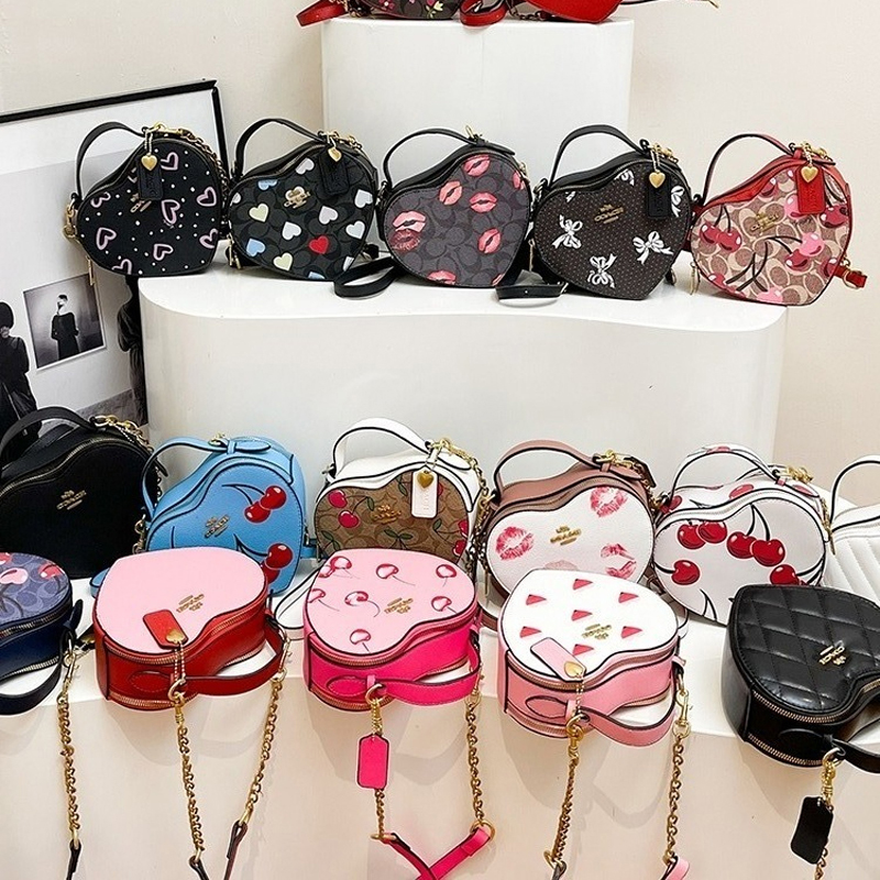 tabby designer bags Luxury bag handbags women handbag heart shape shoulder bag Large capacity phone storage High quality and fast delivery cherry bag