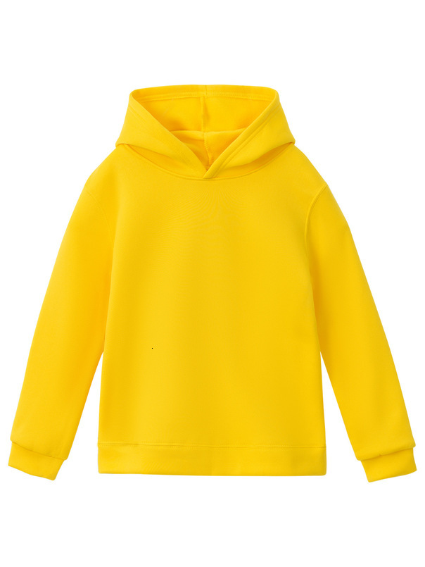 Foreign Trade Autumn Winter Pullover Fleece Hoodie Solid Color Casual Children's Sweatshirt Set