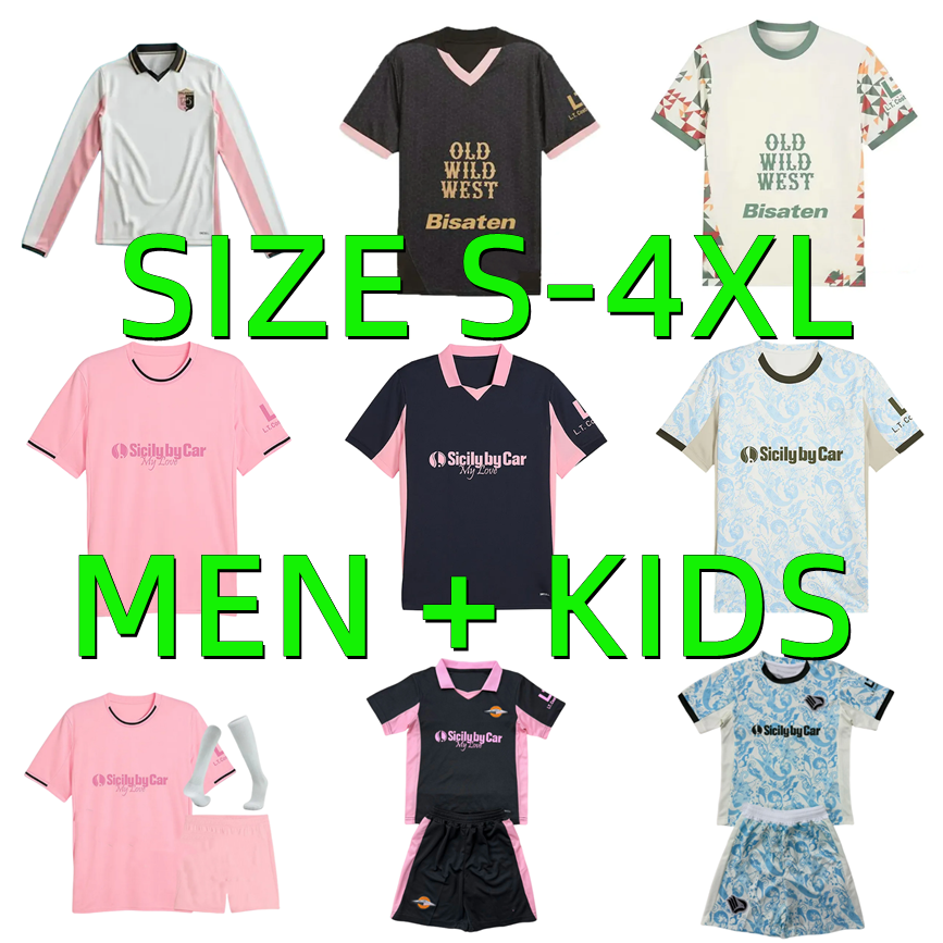 2025 2026 Palermos Soccer Jerseys home away 3rd SEGRE RANOCCHIA BRUNORI DI MARIANO maillots de futbol VASIC INSIGNE APPUAH 24 25 26 Football Shirts maglia da calcio