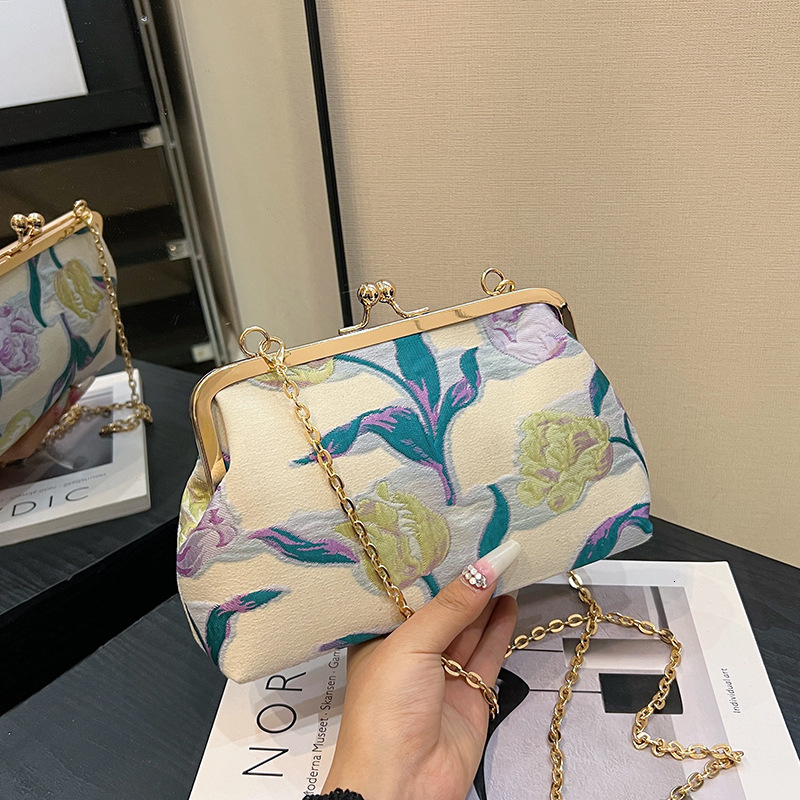 Free shipping designer Vintage Chinese Style Bag for Women Niche Woven Jacquard Evening Bag Mommy Bag Elegant Clutch Handheld Shoulder Bag Crossbody Bag