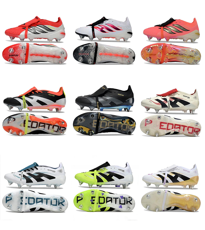 Men's New SG Comfortable Football Shoes Long Spikes Lace-up Soccer Cleats Lightweigh Training Shoes Anti-slip Soccer Shoes Youth Football Boots Size 39-45