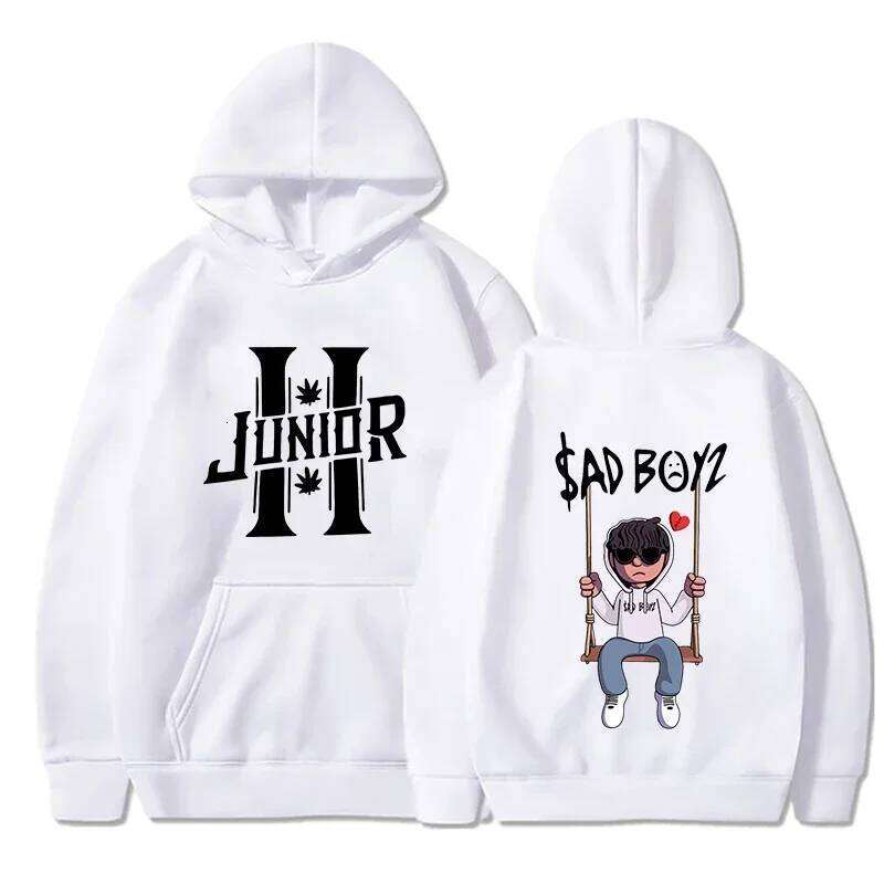 Spring Men's Hoodies Junior H Sad Boys Harajuku Girls Hip Hop Pullover Fancy Music Gift Casual Loose Comfortable Sweatshirt X260107