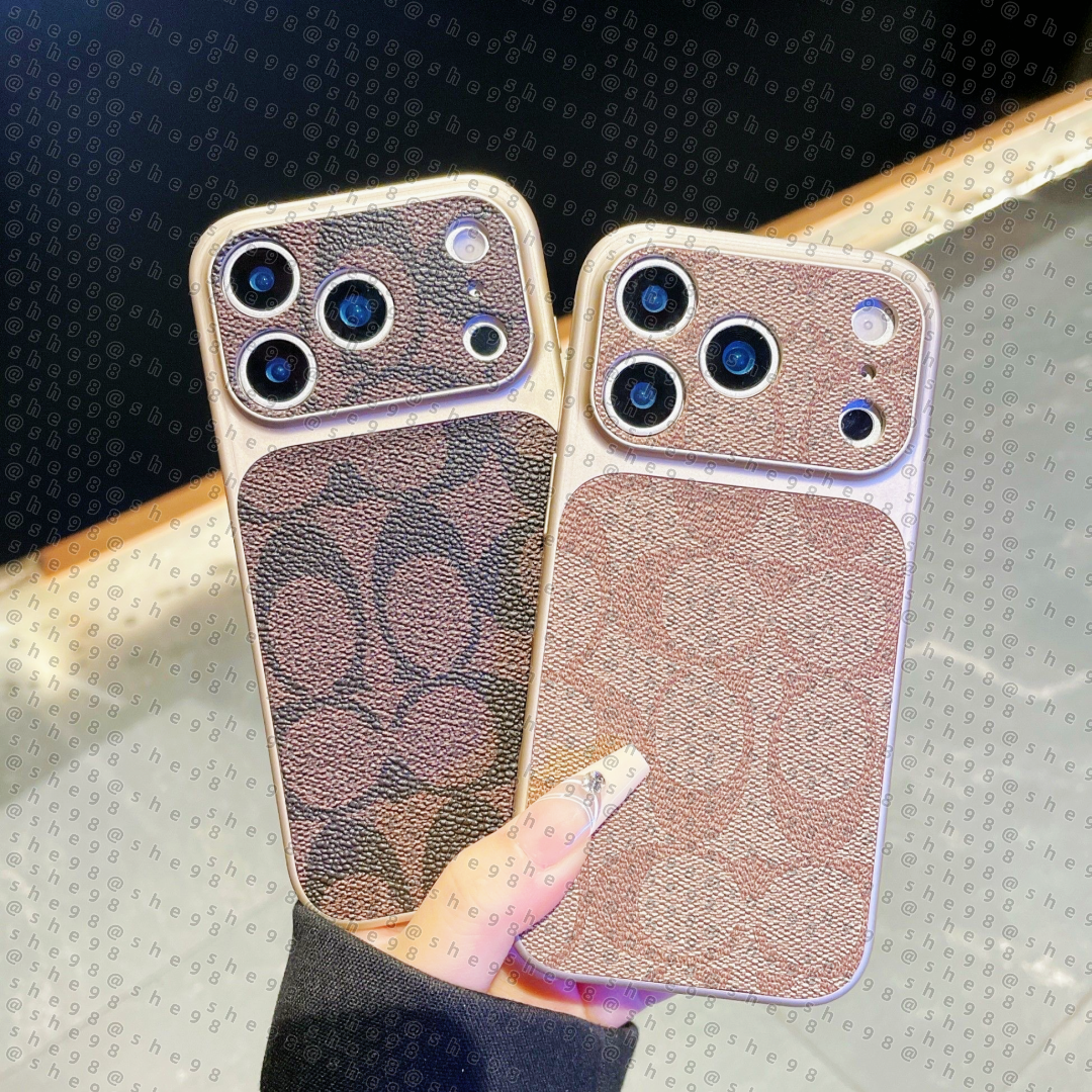 New designer phone case for iphone 17 16 15 14 13 12 11 17pro 16plus 17 Air 17promax design leather mobile back shell samsung s23 s22 ultra s21 plus antifall cover case