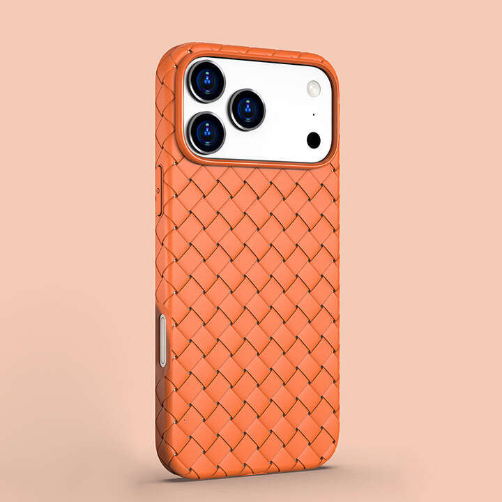 New Style Compatible With Apple 17 16 Woven Pattern Phone Case Lightweight Full Coverage Pro Couple Air Shockproof Max Protective Cover