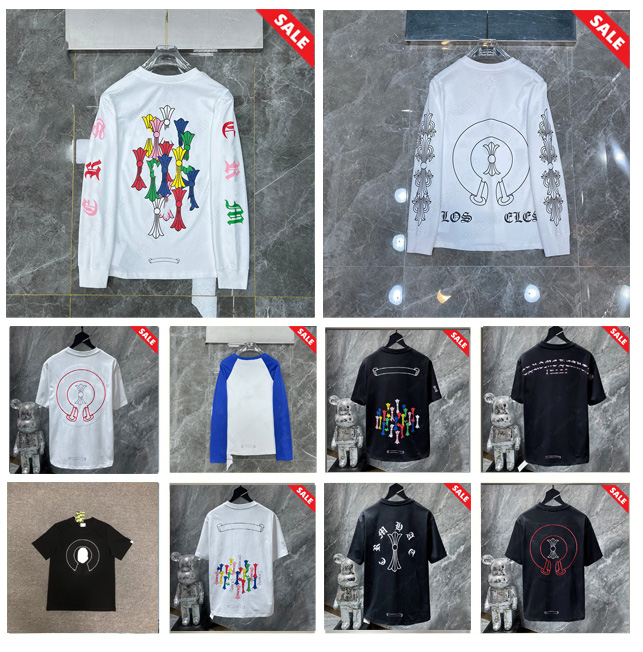 chrome shirt designer Mens T Shirt Set Summer Designer Set Fashion Holiday Couple Printing shirt fashion tees womens tops cotton washed tee