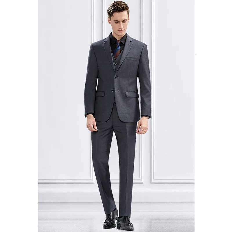 Highend Men Suits Fashion Notch Business Formal Custom Wedding Casual Tuxedo 260106