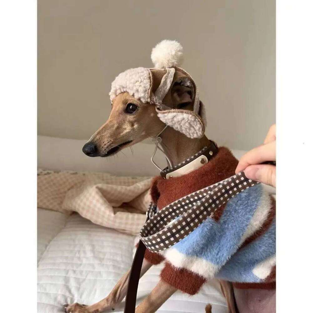 Dog Color Blocked Striped Sweater Dogs Winter For Small Medium Puppy Bichon Teddy Pet Warm Clothes XJ251225