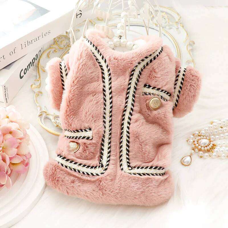 luxury Dog Clothes Autumn Winter Thick Princess Cotton Sweater Coat Cat Pomeranian Schnauzer Puppy Costume Yorkshire Pugs XJ251225