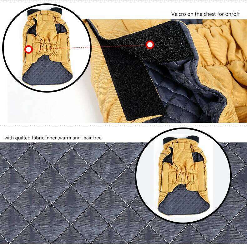 XS-3XL Pet Clothes Winter Dog Jacket Water Repellent Reflective Diamond Quilted Coat for Small Medium Large Dogs Bulldog Pug XJ251225