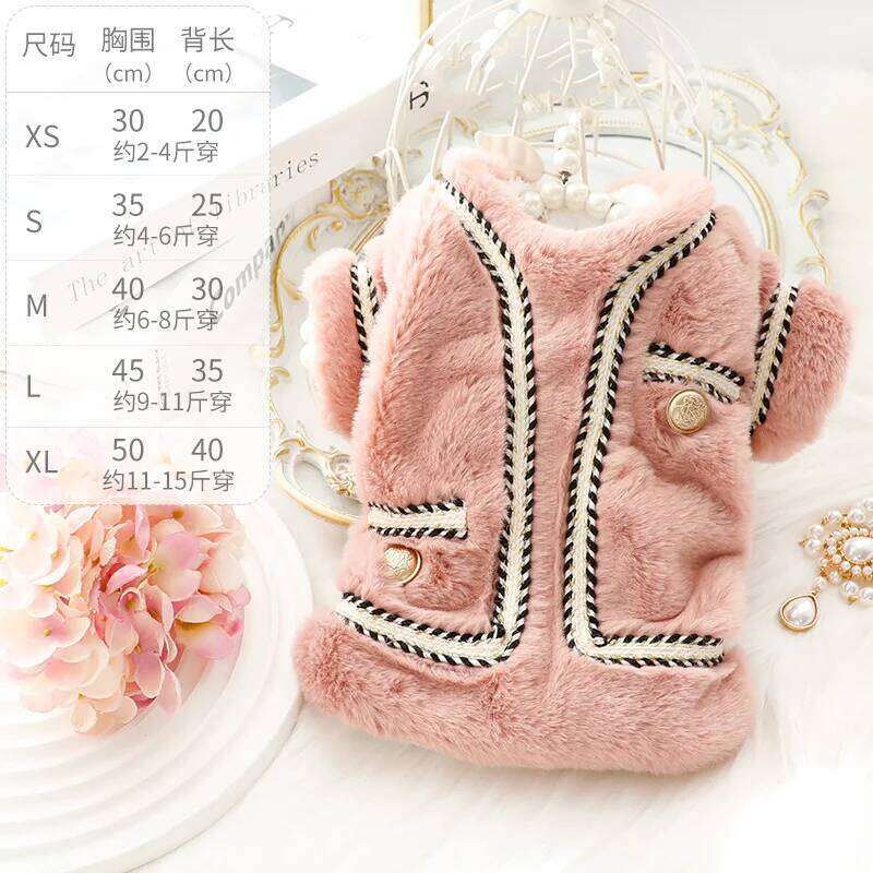 luxury Dog Clothes Autumn Winter Thick Princess Cotton Sweater Coat Cat Pomeranian Schnauzer Puppy Costume Yorkshire Pugs XJ251225