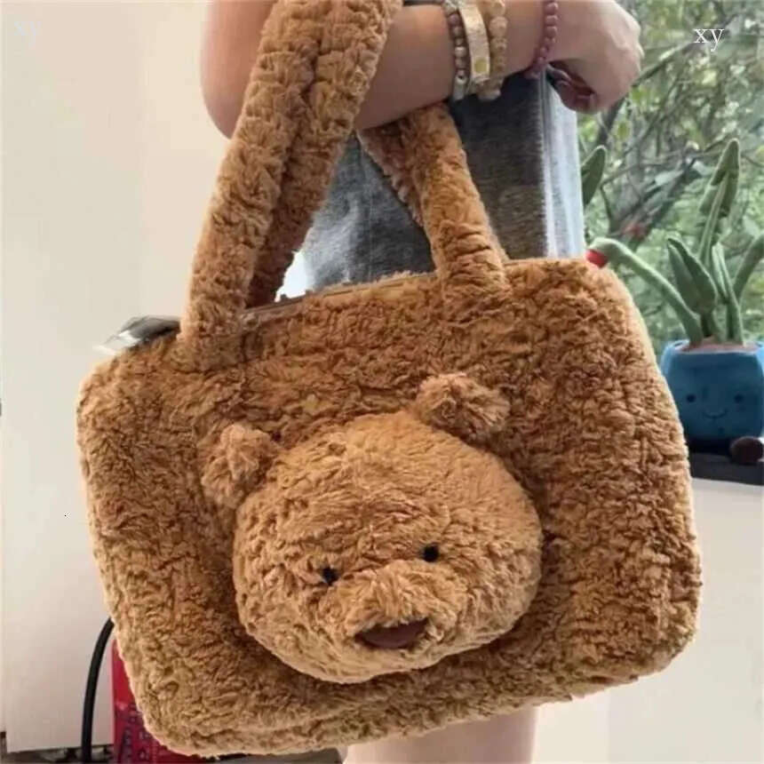 2026 Jellys Cat Barcelona Bear Tote Bag Handbag Comfort Doll Gift Plush Toy online S1122