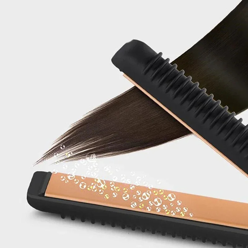 2-in-1 Mini Hair Straightener Curling Iron Professional Ceramic Short Flat Iron for Women Men Beard Straightener 260104