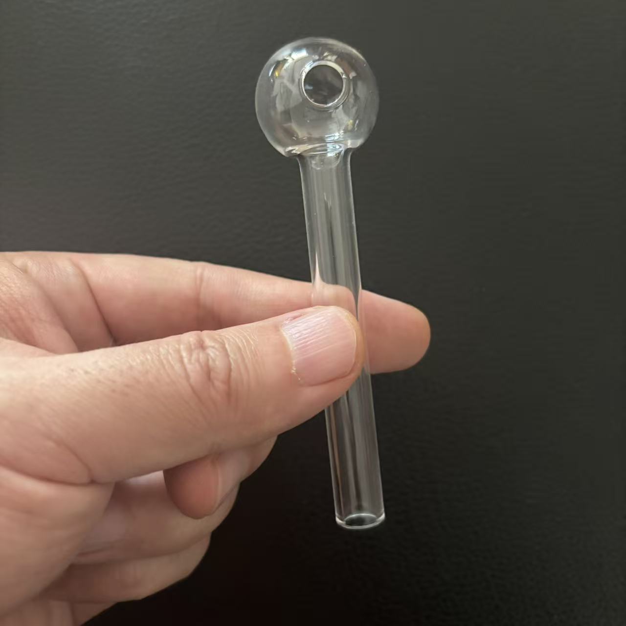 STOCK IN USA, 7pcs 4 Inch / 10cm clear Glass Burner Pipe hookahs Spoon Hand Pipes For Smoking Accessories Tobacco Tool Package well by bubble box.