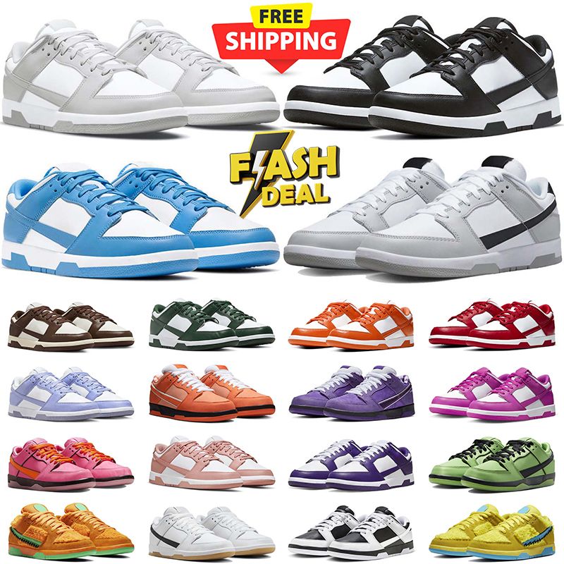 designer shoes for casual sneaker men women panda white black Grey Fog Brown Medium Olive outdoor sports mens trainers sneakers