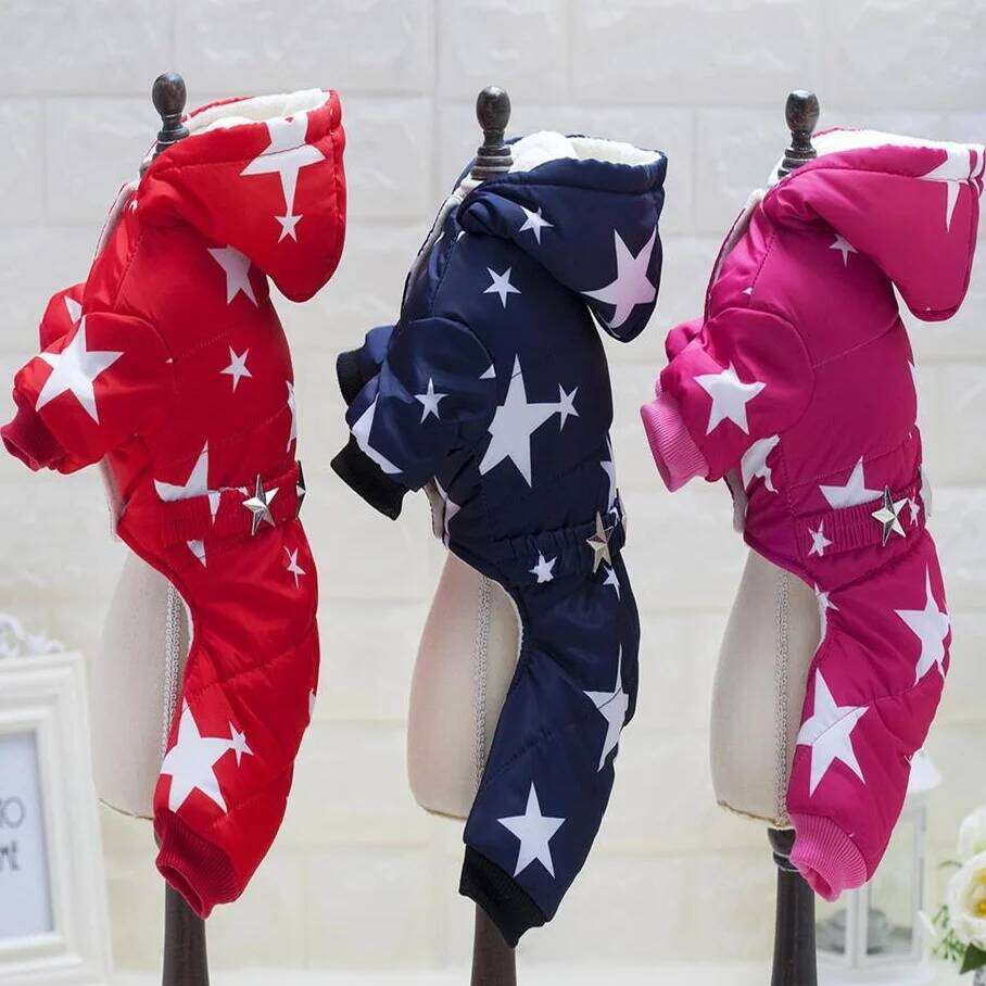 HOT Coat Winter Warm Outerwear Thicken Costume Clothing Wadded Jacket Pet Cat Products Clothes For Dog Puppy XJ251225