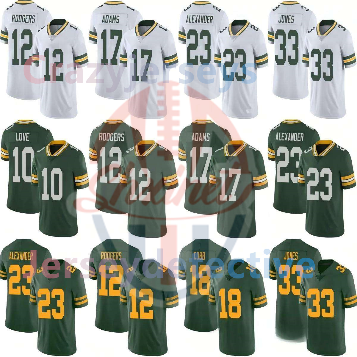 shxinet Parsons Jordan Love Josh Jacobs Jayden Reed Matthew Golden Tucker Kraft Edgerrin Cooper Christian Watson Luke Musgrave Quay Walker custom Football Jersey