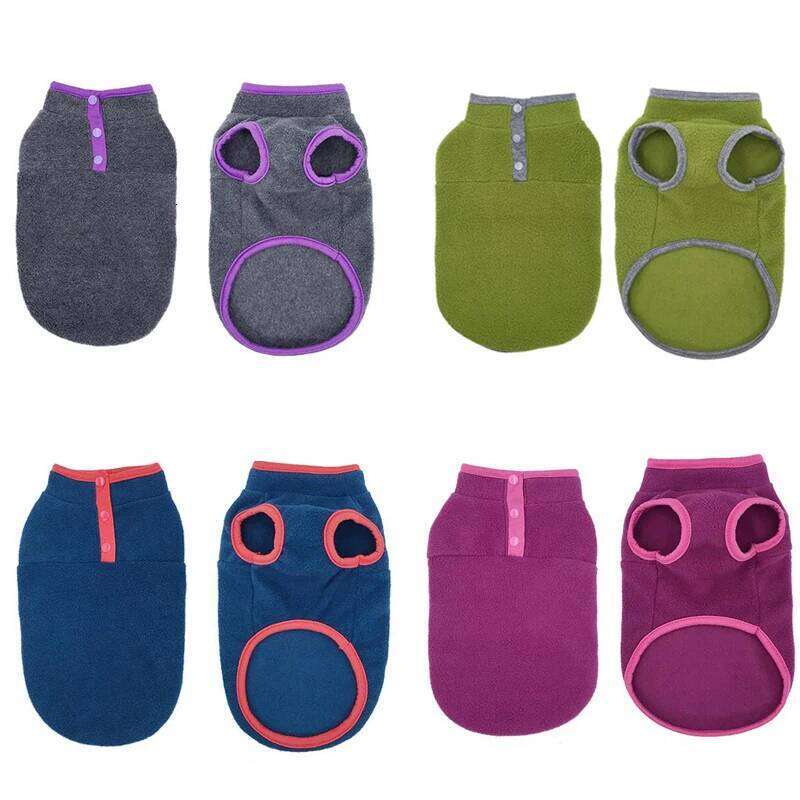 Autumn Winter Soft Puppy Cats Coat Warm Fleece Vest for Small Medium Dogs Clothes Chihuahua French Bulldog Costume Pet Waistcoat XJ251225