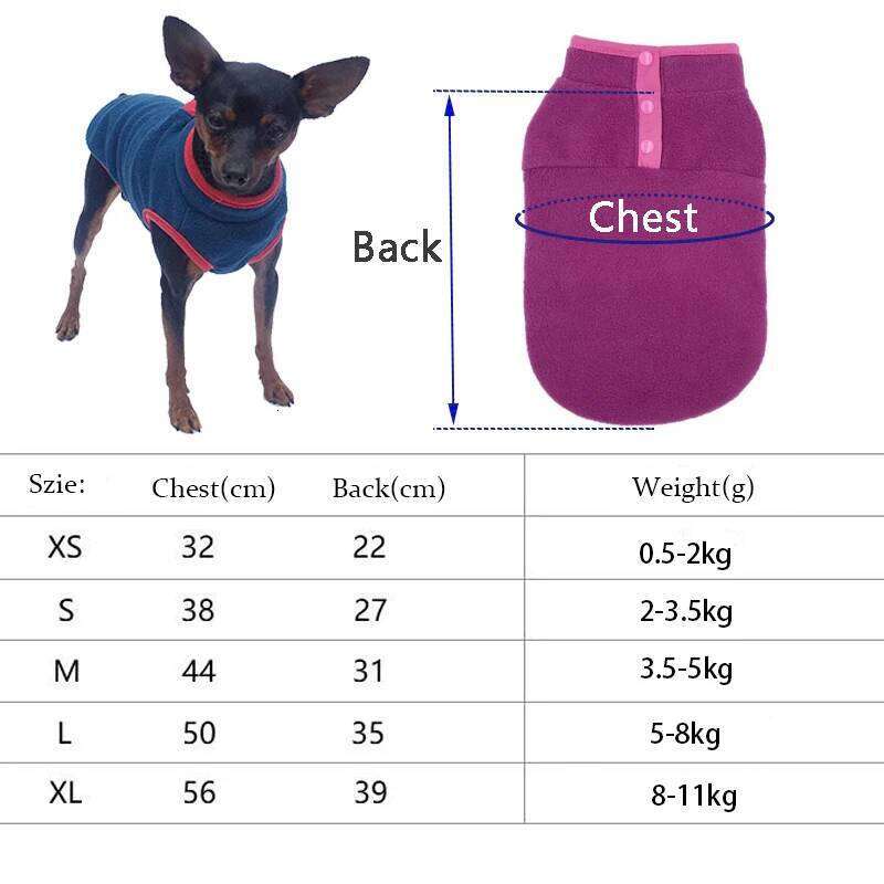 Autumn Winter Soft Puppy Cats Coat Warm Fleece Vest for Small Medium Dogs Clothes Chihuahua French Bulldog Costume Pet Waistcoat XJ251225