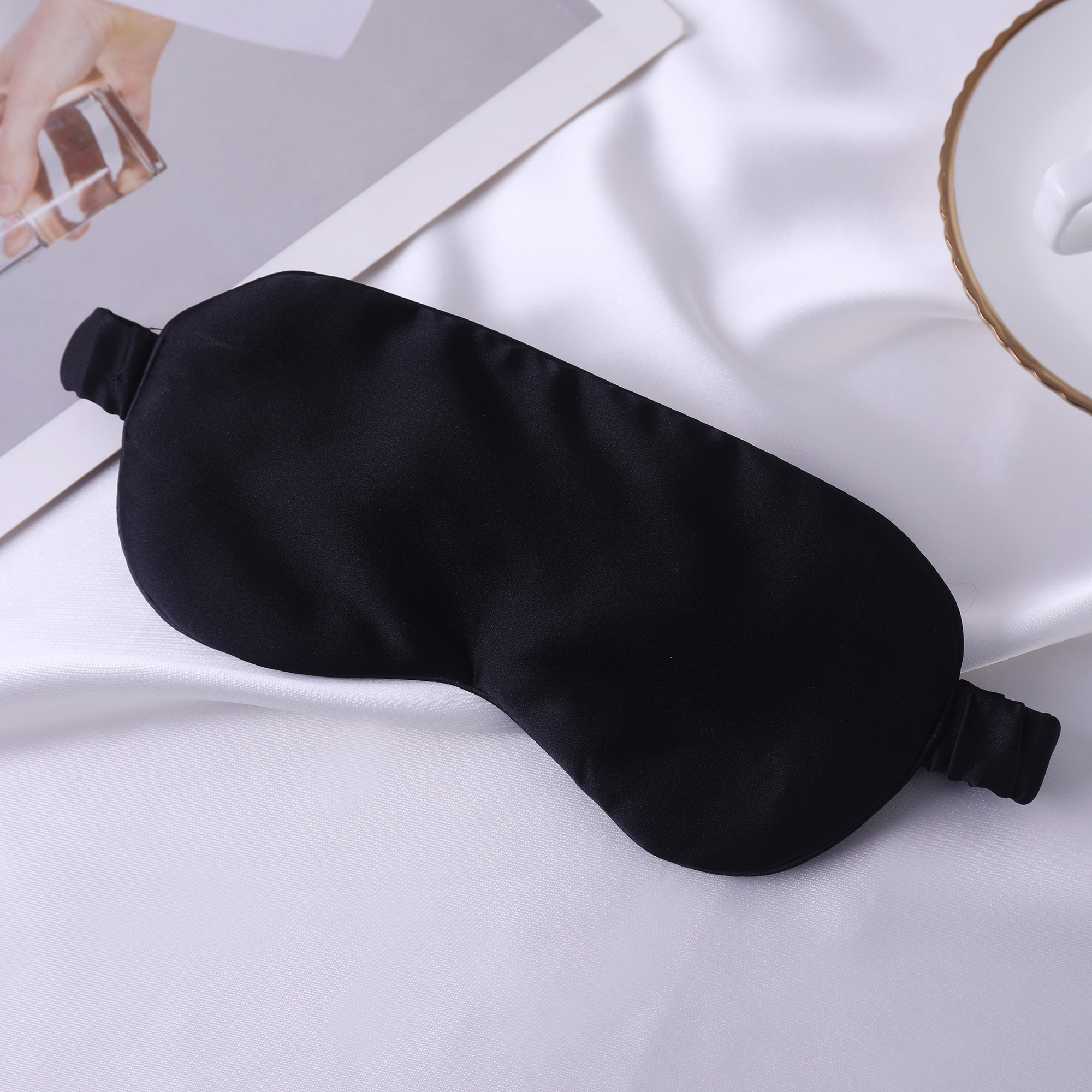 Silk eye mask, double-sided mulberry silk, 22mm, skin-friendly, convenient, light-blocking, sleep-aiding eye mask, soft, eye-protecting, in stock.