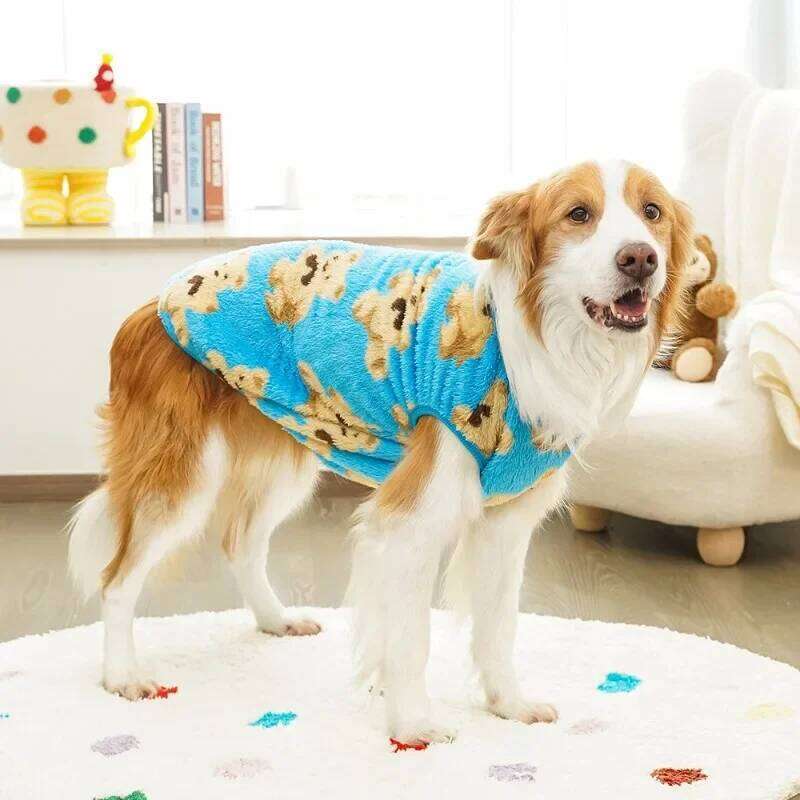 Clothes for Medium Large Dogs Autumn Winter Plush Dog Golden Retriever Labrador Costume Pet Clothing Accessories XJ251225