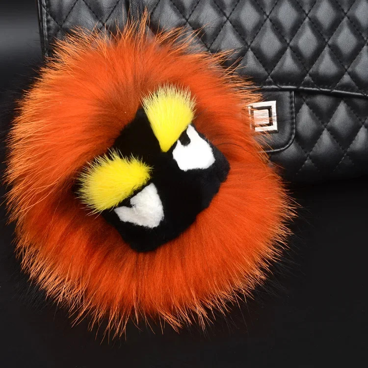 Fur Monster Car Bag Hanging Ornament Keychain Fluffy Ball Decorations Plush Jewelry Accessories Exquisite Chinese Made 260107 - view 4
