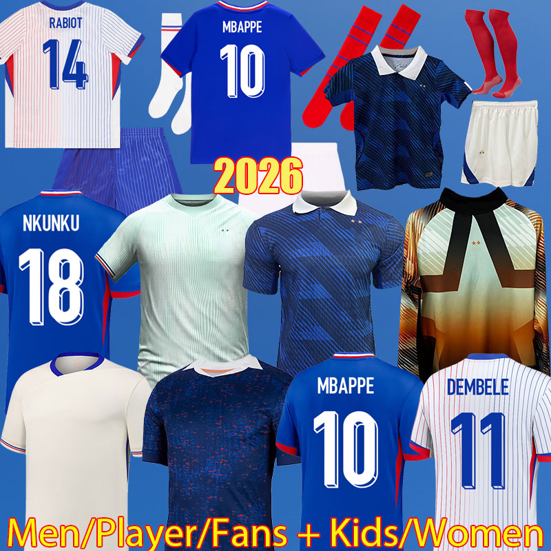 3XL 4XL 2026 France club soccer jersey BENZEMA MBAPPE French jersey 25 26 World cup Maillot de foot kids kit Men football shirts tops EKITIKE DEMBELE Jersey 993