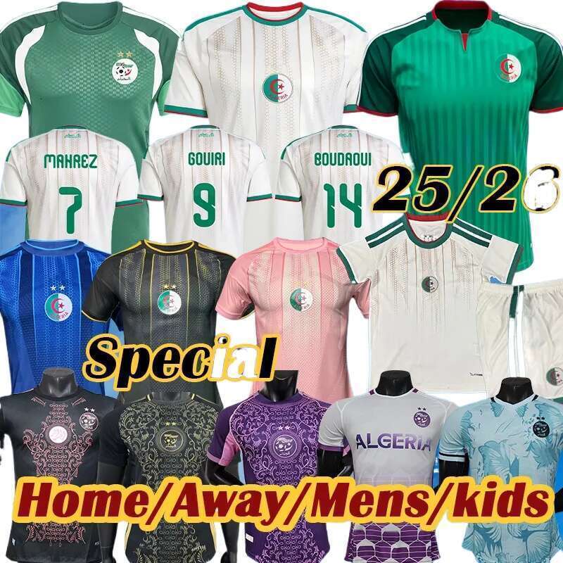 Maillot Algerie 2026 World Cup Soccer Jersey 26 27 Gouiri Amoura Moussa Boudaoui Houssem Aouar Rayan Ait-nouri Benrahma Camisetas Algeria Football Shirt Tops