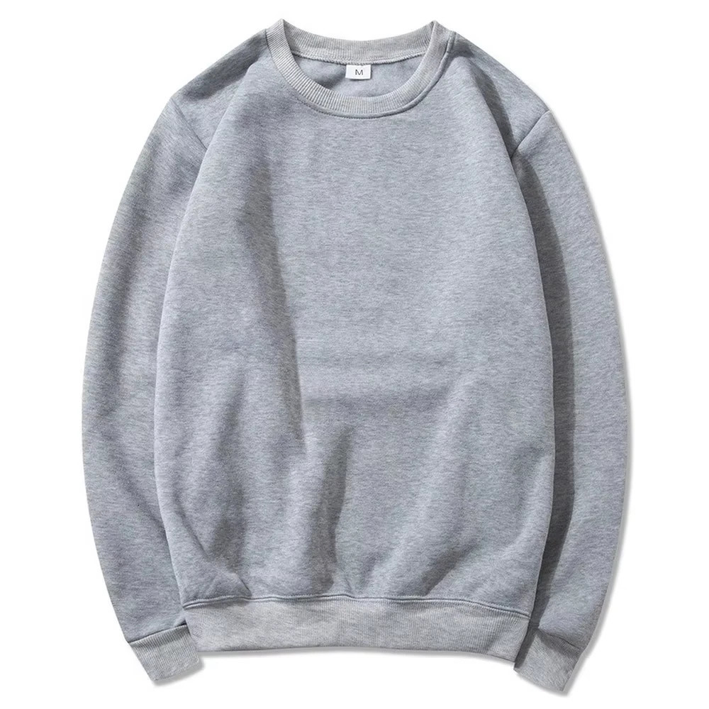 25 Winter Oversized Jumper Solid Color Warm Mens Fashion Crew Neck Sweater Casual Loose Sweatshirt Street Sportswear 260107