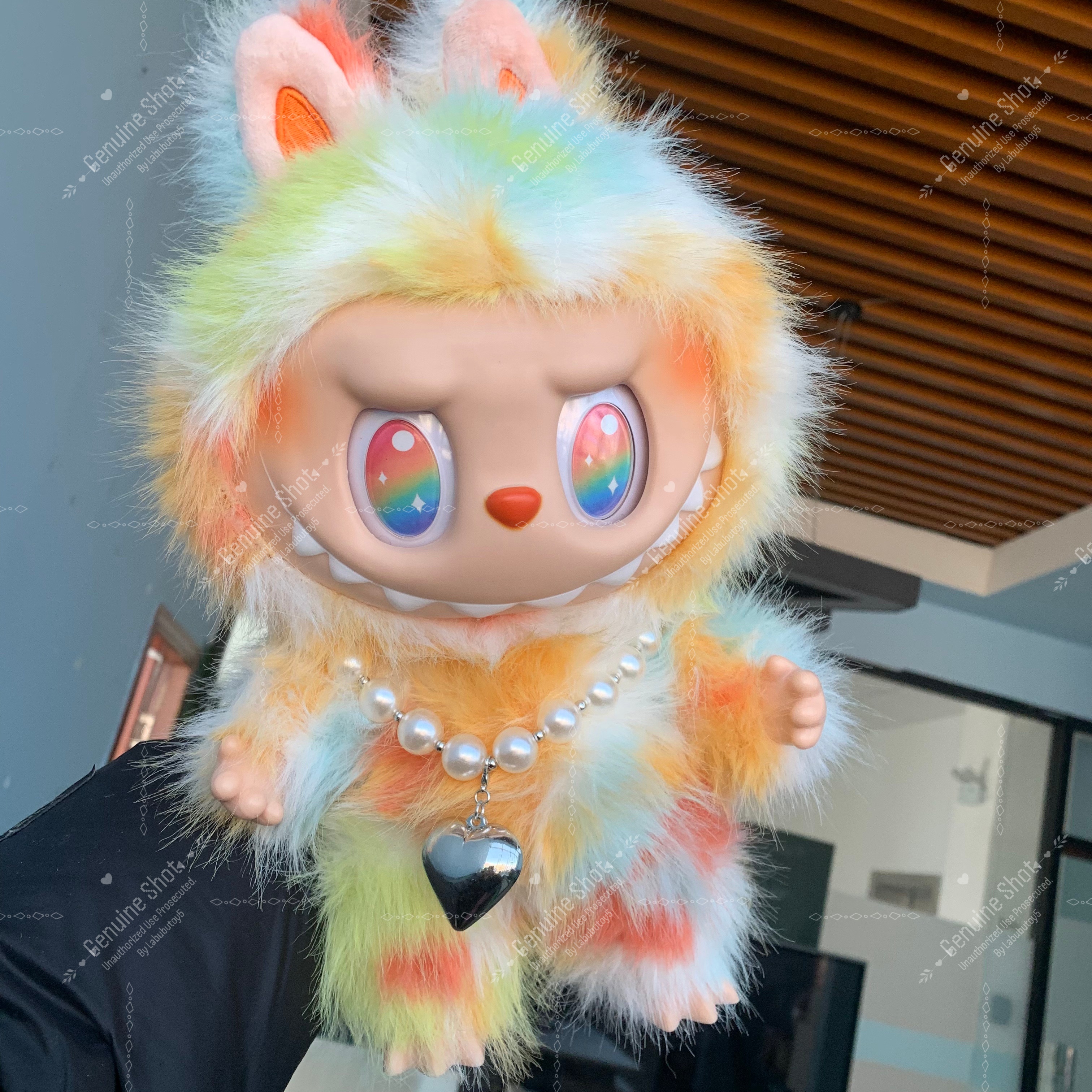 High Quality 38Cm Labubu Big Into Energy Series Rock The Universe 3.0 Vinyl Plush Doll Stuffed Animals yizhixing