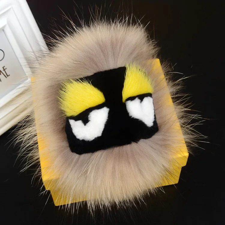 Fur Monster Car Bag Hanging Ornament Keychain Fluffy Ball Decorations Plush Jewelry Accessories Exquisite Chinese Made 260107 - view 3