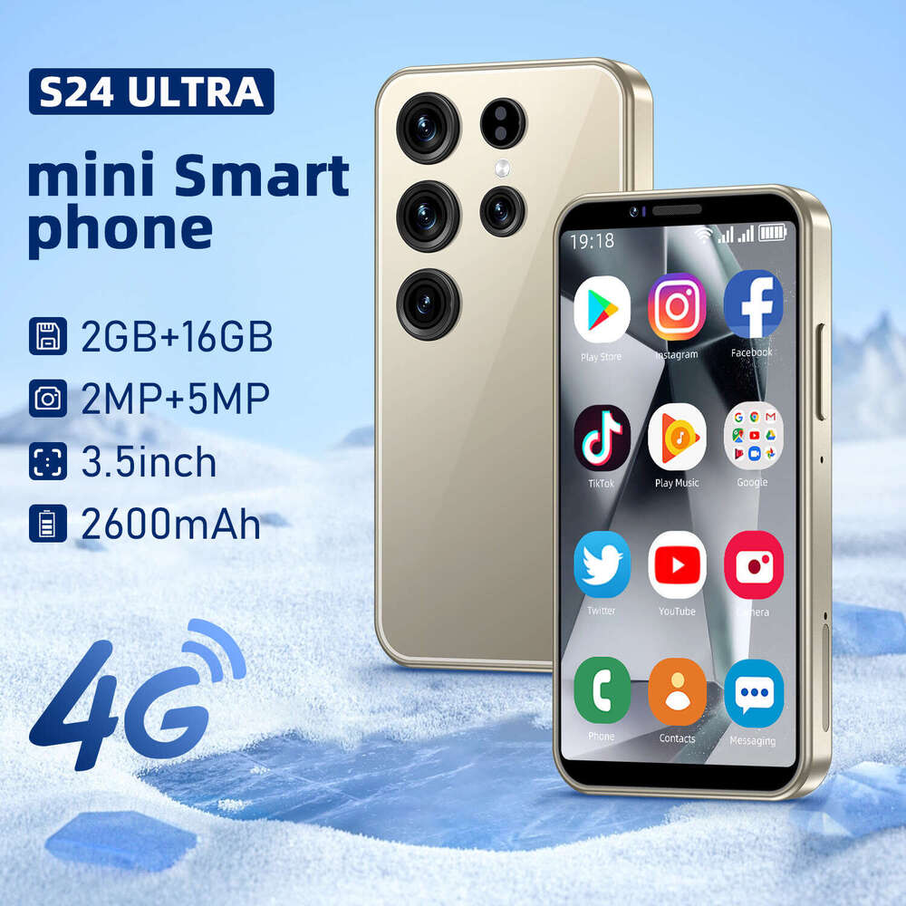 Renowned brand's new S24 Ultra smart mini phone 2+16GB Android cross-border phone for foreign trade, 3.5-inch CKS