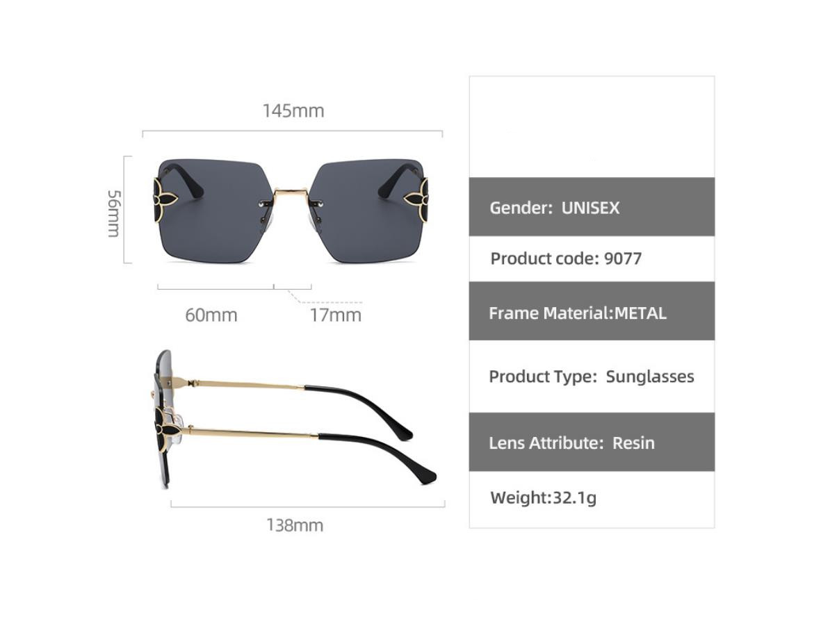 Designer Sunglasses Men Women Sunglasses Polarized Sunglasses Oversize Frame Luxury Goggle Pilot Alloy Frame UV400 Eyewear K7710
