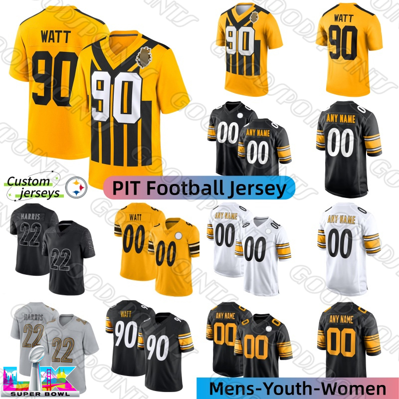 Pittsburghcity SteelersS Jersey SteelersJersey T.J. Watt Aaron Rodgers Metcalf Warren Kenneth Gainwell Rudolph Skowronek Ramsey Sawyer Porter Jr Football Jerseys