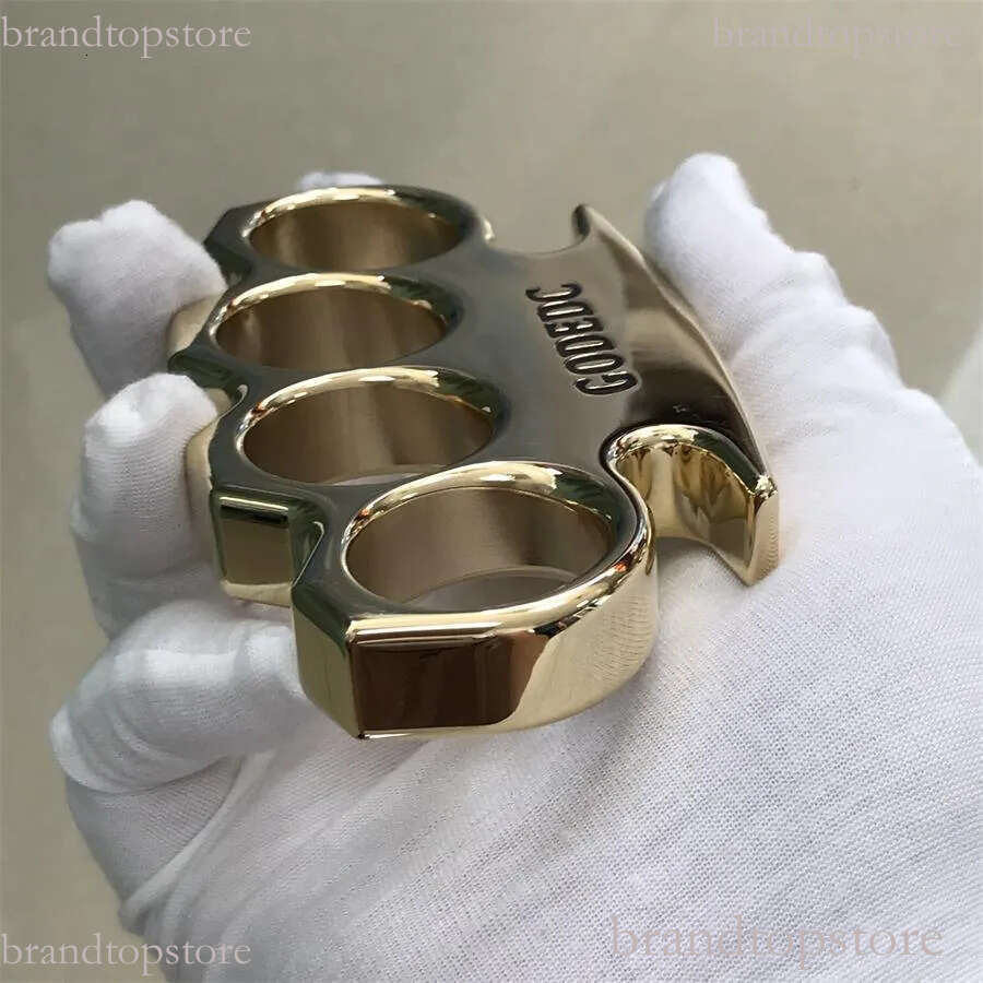 GODEDC Classic knuckle dusters self defense Mirror Polishing Brass Knuckle Duster Self-defense Broken Window Protective Gear TIANSINIAO