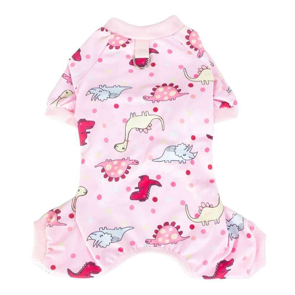 Dog Pajama Small Dogs Cotton Soft Material Stretchable Puppy Clothes for Chihuahua Yorkie Dinosaurs Design Pet Apparel XJ251225