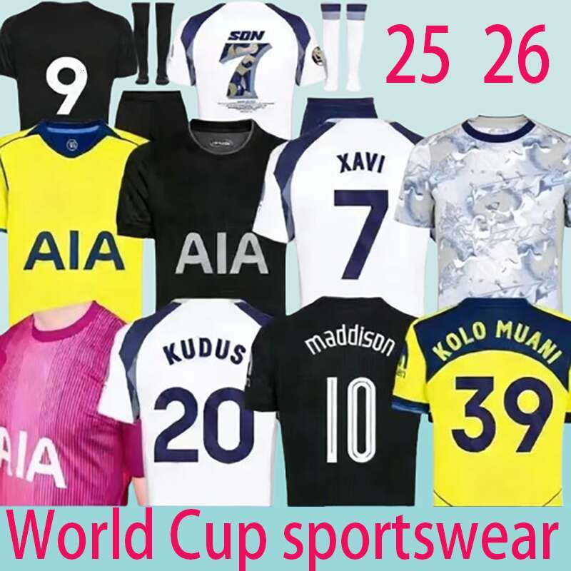 25 26 Fan version MADDISON SON WERNER Soccer Jerseys 2026 KULUSEVSKI 2025 VELIZ VAN DE VEN Football kits shirts Men kids goalkeeper pre match tottenham jersey