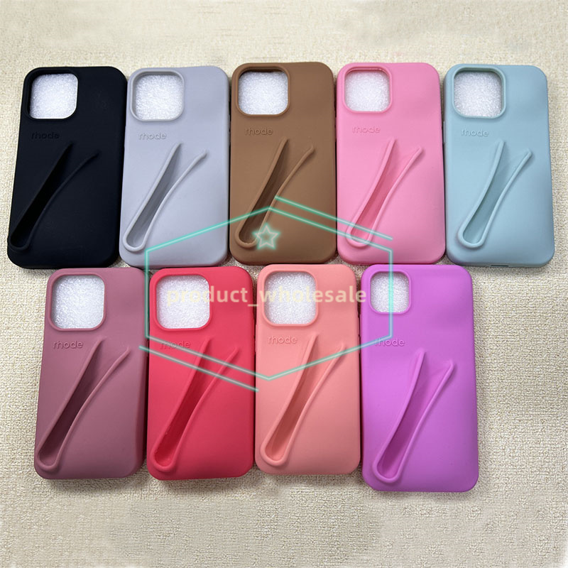 rhod Lipstick Portable phone Case Design Lip Gloss Lipstick Lip Balm 3D Make Up Silicone Soft Phone Cases for iPhone 17 16 16promax 15 14 plus 13 12 1