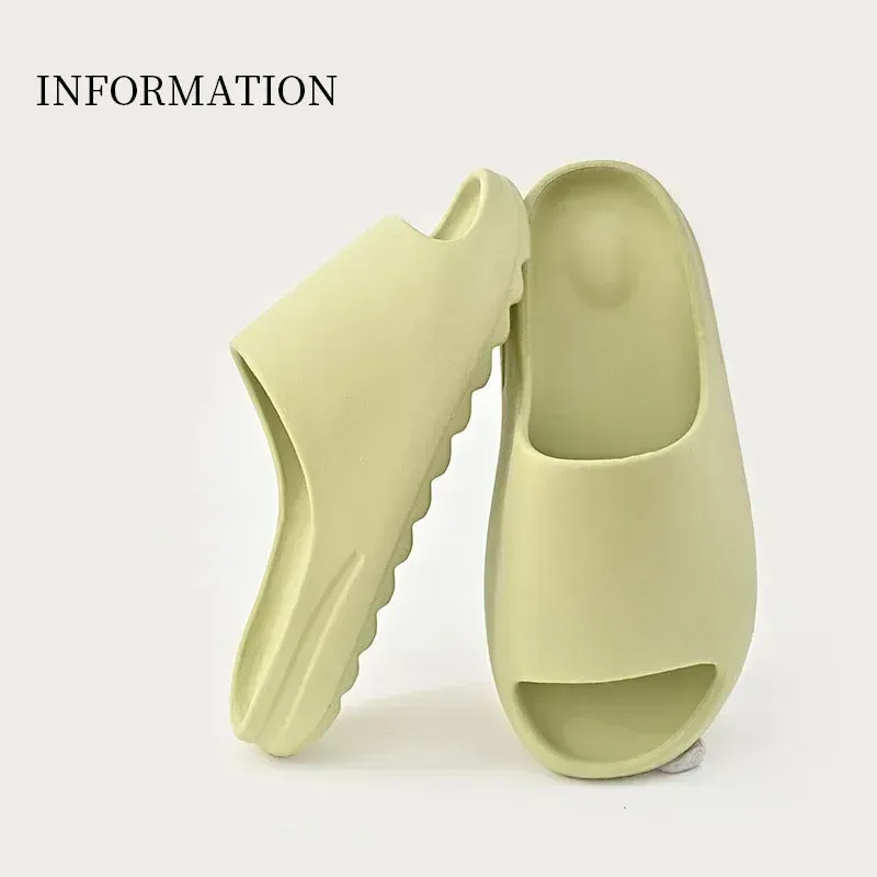 Luxury Slippers EVA Slides Thick Sandals Soled solid color Womens Flip Flops Mens Fashion mules Summer Home Soft Bottom Beach shoes