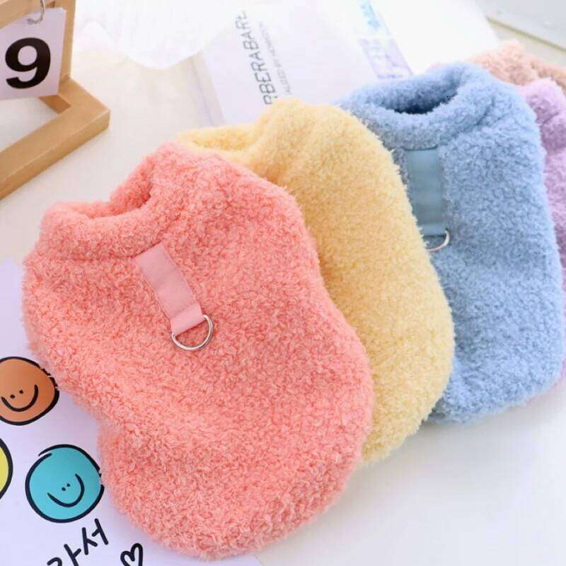 Winter Warm Clothes Soft Plush Puppy Coat Chihuahua Jacket Fleece Pet Sweater for Cat Bichon Frise Accessories Dog Vests XJ251225