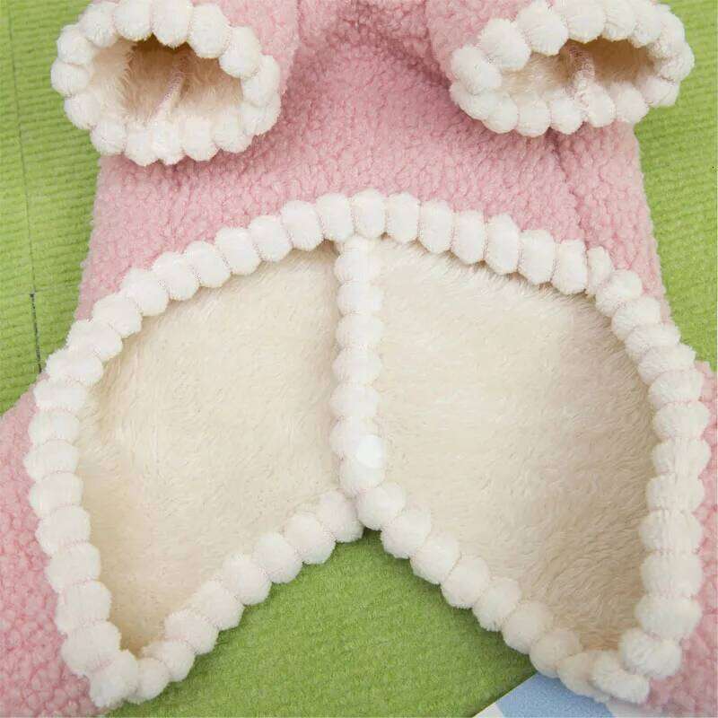 Sweet Pet Dog Clothes Fleece Pajamas Romper Winter Jumpsuit For Small Dogs Shih Tzu Dachshund Puppy All-In-One Bodysuit Overalls XJ251225