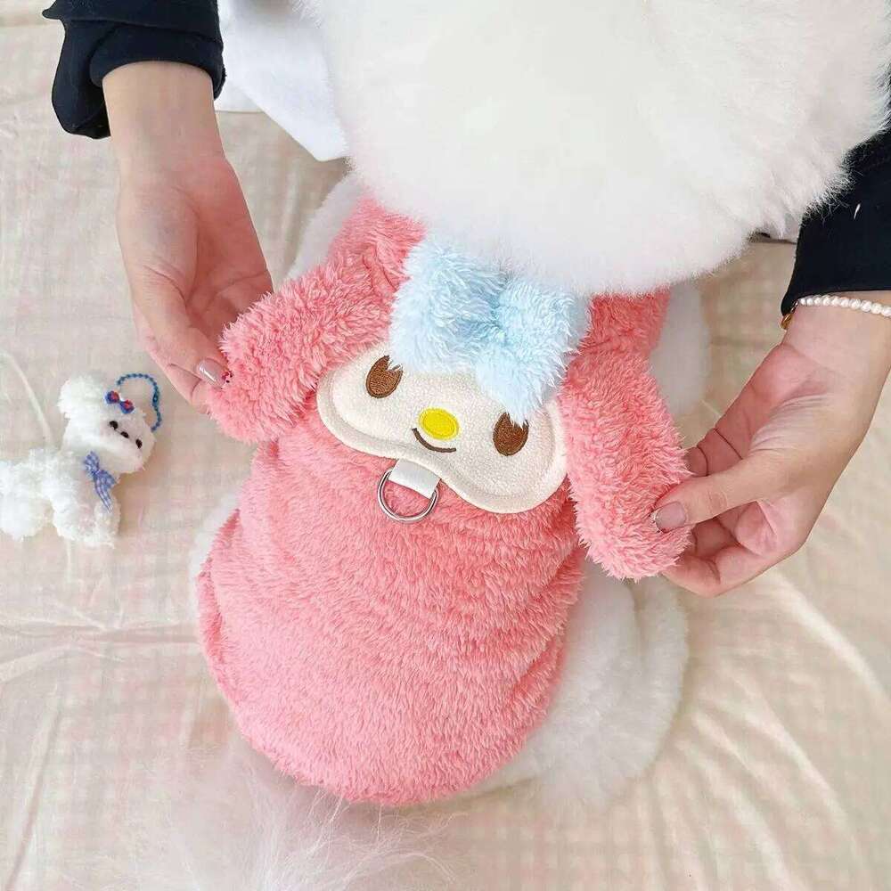 Winter Clothing New Japanese Korean Ins Plus Velvet Warm Pet Dog and Cat Clothes Teddy Bichon Cute Style Vest XJ251225