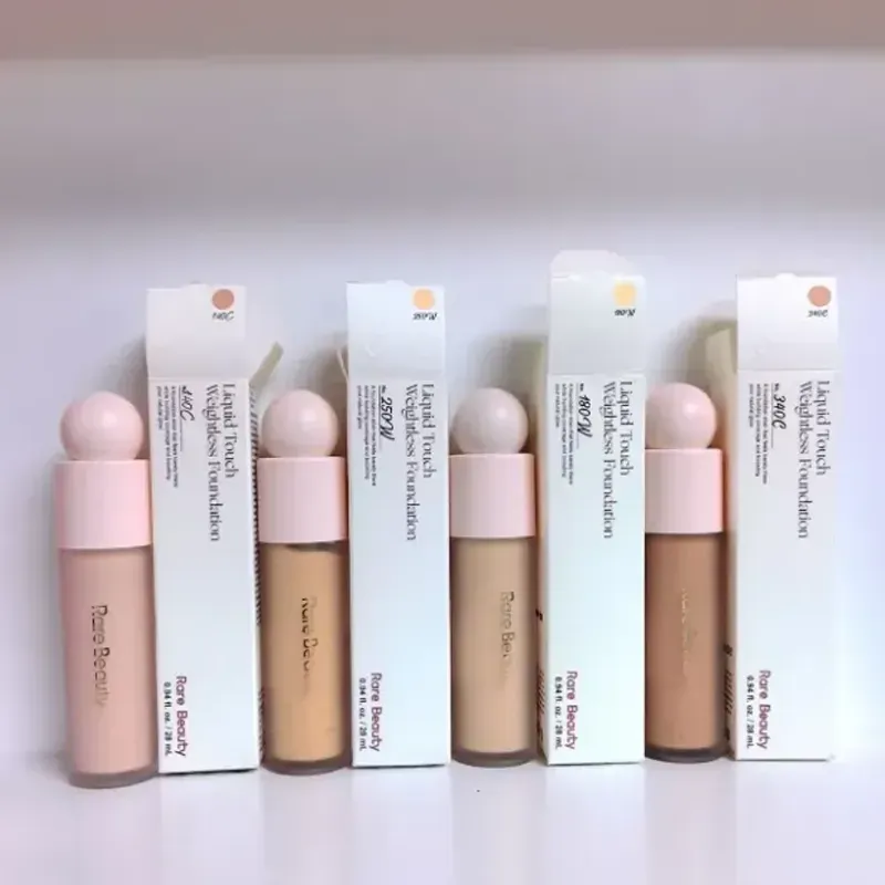 4 Colors Rare Beauty Face Foundation 28ml Liquid Touch Weightless Foundations Concealer Natural Moisturzing Face Makeup 250w 140C 180w 340C Makeup cosmetics