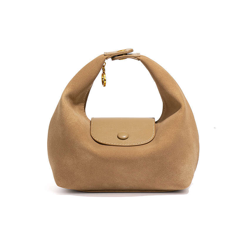 Autumn Winter New Women High-end Fashion Handbag Lunch Suede Flap Dumpling Crossbody Bag