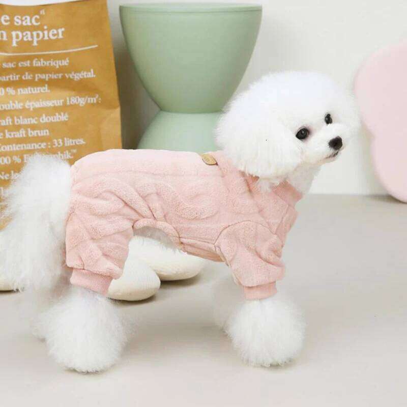 Winter Jumpsuit Coat Warm Clothes For Small Medium Dog Puppy Pajamas Chihuahua Overalls French Bulldog Jacket Pet Outfit XJ251225