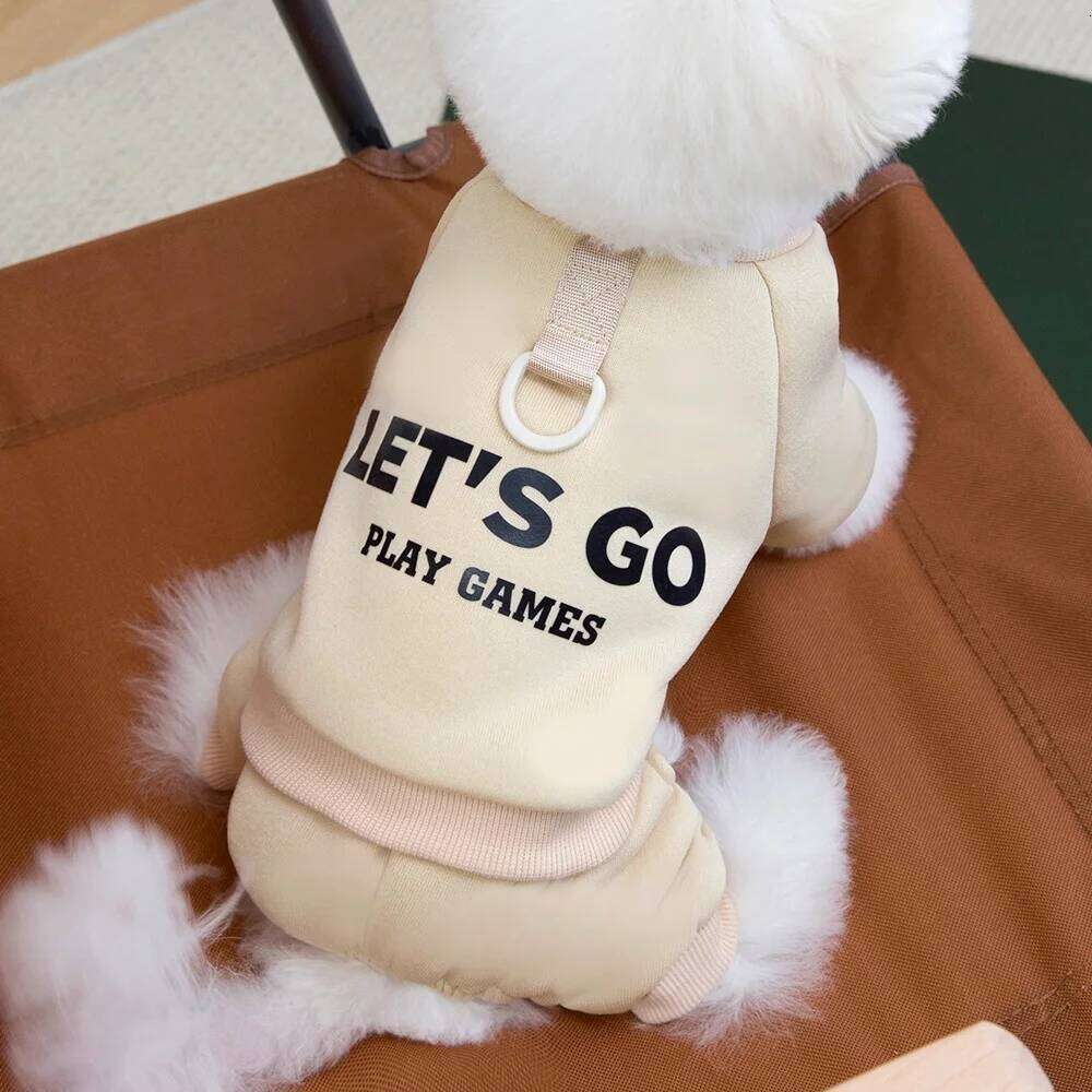 ON SALE Dog Clothes Warm Jumpsuits Pet Clothing For Small Dogs Puppy Cats Costume Coats Sweatshirts Letter Print Teddy XJ251225