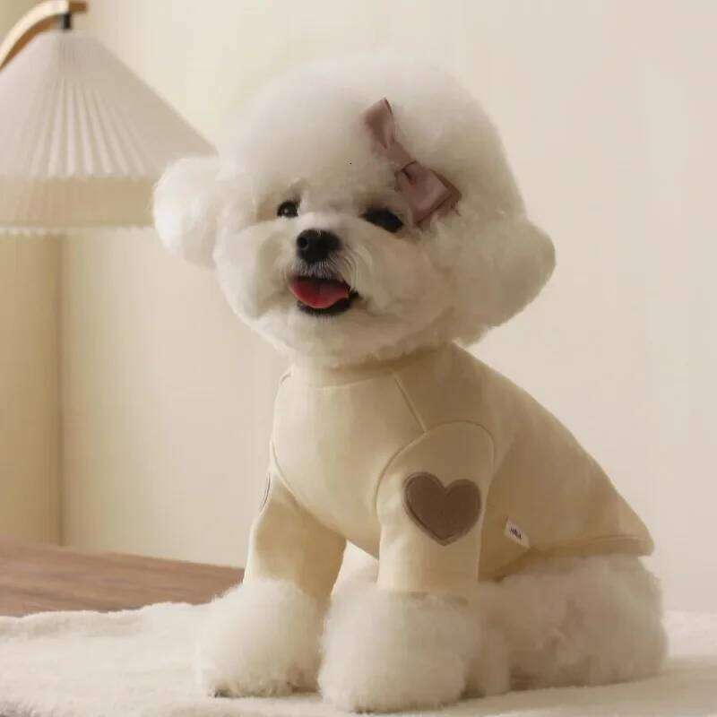 Winter Dog Base Shirt Cute Love Bear Teddy Yorkshire Hoodie Cat Pet Warm Clothes Designer Puppy Clothing XJ251225